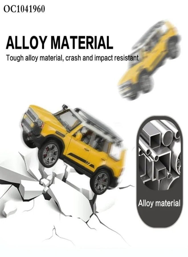 TEC TAVAKKAL 1:22 Scale Big Size Land Rover Defender Model Car Exclusive Alloy Metal car Pull Back Die-cast Metal Toy car with Openable Doors & Light Music Toys Silver - Image 5